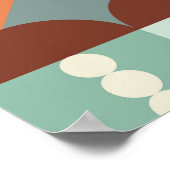 シームレスな幾何学的、抽象芸術モザイクパターン。 ポスター (角)