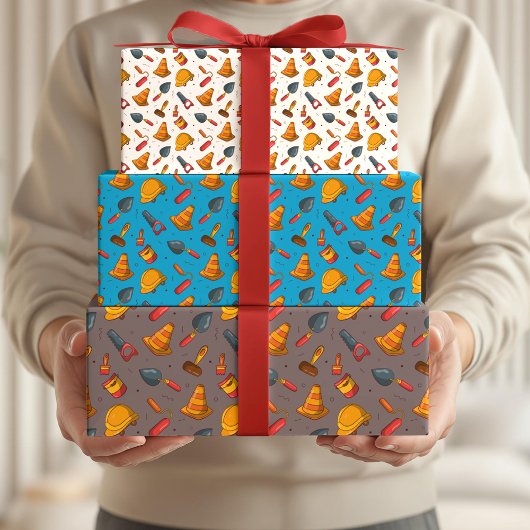 シームレスな建築テーマパターン ラッピングペーパーシート