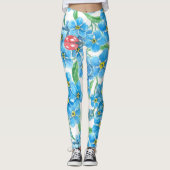 シームレスな忘れ花のパターンを使用しない レギンス (正面)