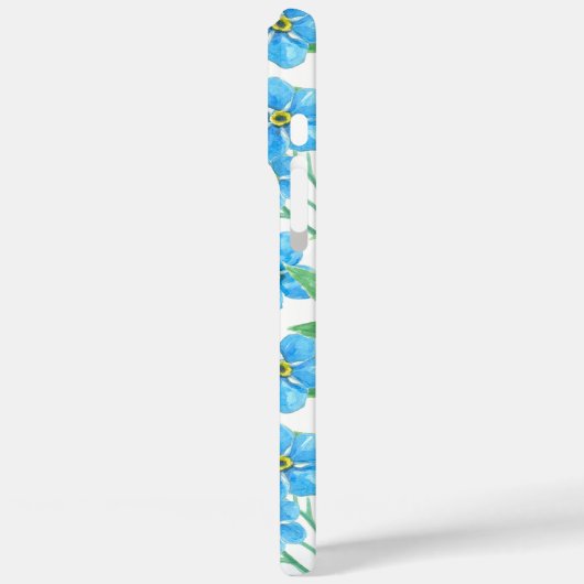 シームレスな忘れ花のパターンを使用しない Case-Mate iPhoneケース (裏面 / 左)