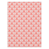 シームレスな愛バレンタインデーレースのようホワイトレースハート テーブルクロス (正面)