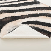 シームレスな手のスケッチゼブラテクスチャ、アニマルプリント、 シェルパブランケット (3/4)