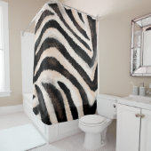 シームレスな手のスケッチゼブラテクスチャ、アニマルプリント、 シャワーカーテン (インサイチュ)