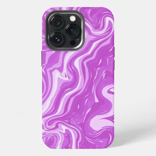 シームレスな抽象的大理石ピンク模様 iPhoneケース (裏面)