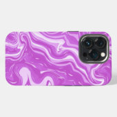 シームレスな抽象的大理石ピンク模様 iPhoneケース (裏面横)