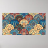 シームレスな抽象芸術のトレンディー色の抽象化 ポスター (正面)