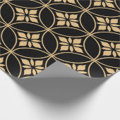 シームレスな抽象芸術の花柄。ヴィンテージ背景 ラッピングペーパー (角)