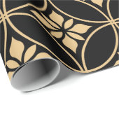 シームレスな抽象芸術の花柄。ヴィンテージ背景 ラッピングペーパー (ロールコーナー)