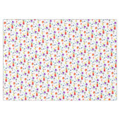 シームレスな抽象芸術アルファベットキッズおもしろいかわいいca テーブルクロス (正面(横))