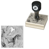 シームレスな抽象芸術パターン ラバースタンプ (押印)