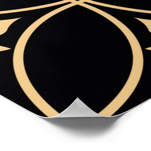 シームレスな抽象芸術フローラル模様。ヴィンテージ背景 ポスター (角)