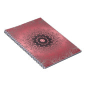 シームレスな抽象芸術マンダララウンドカリドスコップ ノートブック (右側)