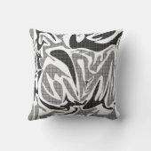 シームレスな抽象芸術メンフィスモダンスクールパターンwh クッション (裏面)