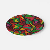 シームレスな抽象芸術モダン幾何学的形状の三角形 ペーパープレート (アングル)