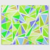 シームレスな抽象芸術モダン幾何学的形状の三角形 ラッピングペーパー (フラット)