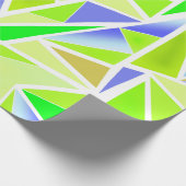 シームレスな抽象芸術モダン幾何学的形状の三角形 ラッピングペーパー (角)