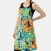シームレスな抽象芸術レトロ幾何学模様 エプロン (インサイチュ)