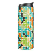 シームレスな抽象芸術レトロ幾何学模様 タンブラー (回転左)