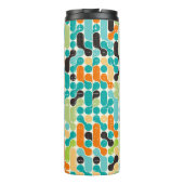 シームレスな抽象芸術レトロ幾何学模様 タンブラー (裏面)