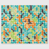 シームレスな抽象芸術レトロ幾何学模様 ラッピングペーパー (フラット)