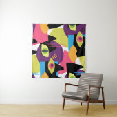 シームレスな抽象芸術ヴィンテージパターンと抽象芸術sh タペストリー (インサイチュ(横))