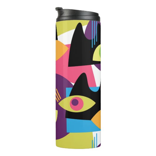 シームレスな抽象芸術ヴィンテージパターンと抽象芸術sh タンブラー (回転右)