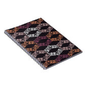 シームレスな抽象芸術幾何学的パターン。ストリップ。茂斎 ノートブック (右側)