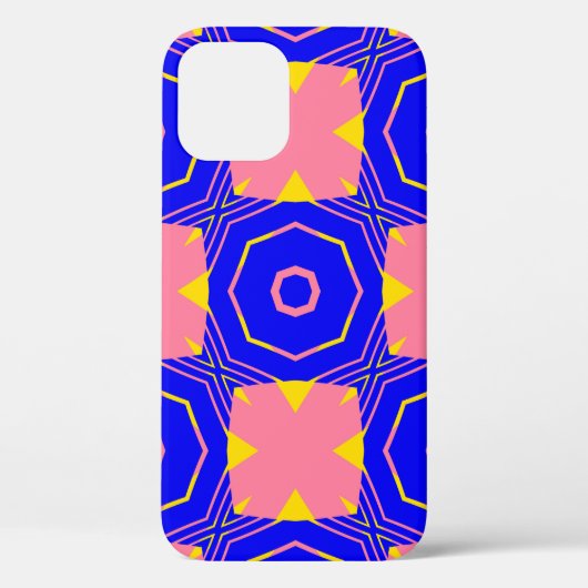 シームレスな抽象芸術幾何学的フローラパターン要約 Case-Mate iPhoneケース (裏面)
