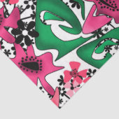 シームレスな抽象芸術漫画かわいい花フローラleav 薄葉紙 (詳細)