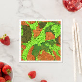 シームレスな抽象芸術点の点が緑色の円b スタンダードカクテルナプキン (インサイチュ)