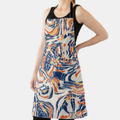 シームレスな抽象芸術線の図形パターン。高品質 エプロン (インサイチュ)