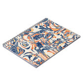 シームレスな抽象芸術線の図形パターン。高品質 ノートブック (左側)