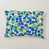 シームレスな抽象芸術背景パターン、スプラッシュ付き アクセントクッション (裏面)