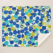 シームレスな抽象芸術背景パターン、スプラッシュ付き シェルパブランケット (正面(横))