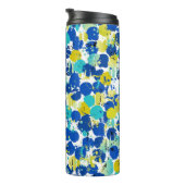 シームレスな抽象芸術背景パターン、スプラッシュ付き タンブラー (回転右)