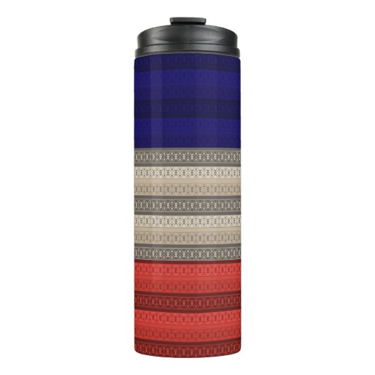 シームレスな抽象芸術装飾デコのレトロヴィンテージ タンブラー (正面)