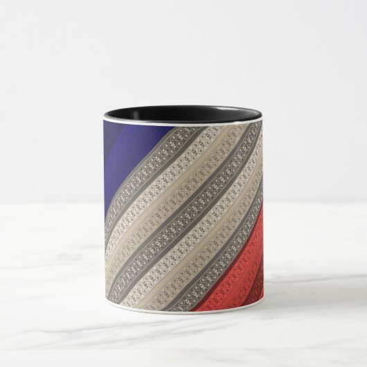 シームレスな抽象芸術装飾デコのレトロヴィンテージ マグカップ (中央)