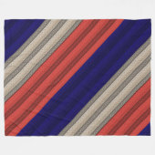 シームレスな抽象芸術装飾用デコ – レトロヴィンテージ フリースブランケット (正面(横))