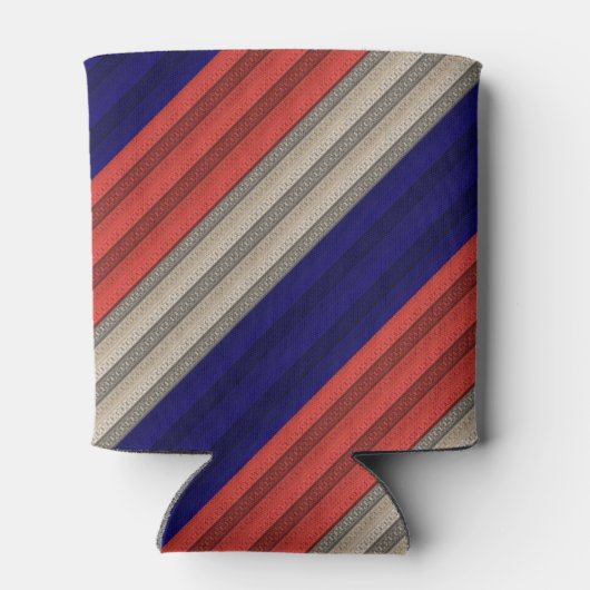 シームレスな抽象芸術装飾用デコ – レトロヴィンテージ 缶クーラー (裏面)