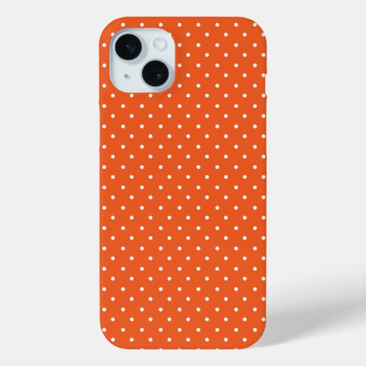 シームレスな明るいオレンジの背景のドット Case-Mate iPhoneケース (裏面)