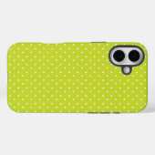 シームレスな明るいライムドット柄 Case-Mate iPhoneケース (裏面 (横))