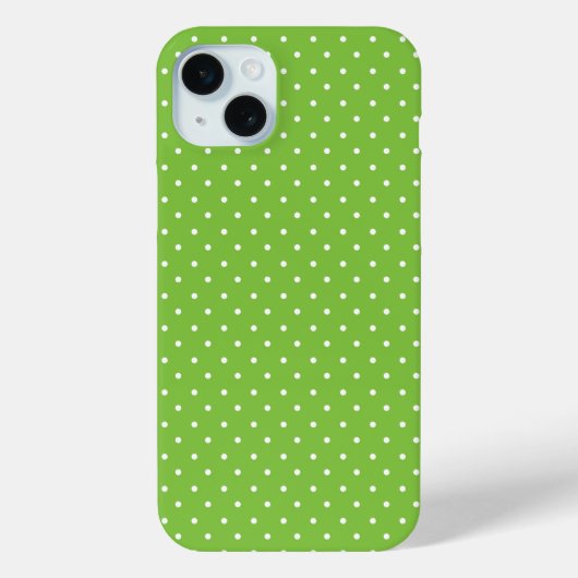 シームレスな明るいライムドット柄 Case-Mate iPhoneケース (裏面)