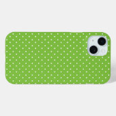 シームレスな明るいライムドット柄 Case-Mate iPhoneケース (裏面 (横))