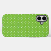 シームレスな明るいライムドット柄 Case-Mate iPhoneケース (裏面 (横))