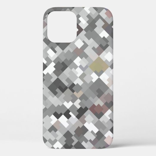 シームレスな明るい抽象芸術モザイクグレー背景pa Case-Mate iPhoneケース (裏面)