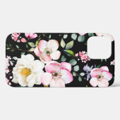 シームレスな春の花葉とH Case-Mate iPhoneケース (裏面 (横))