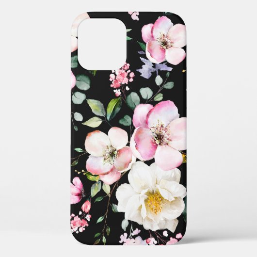 シームレスな春の花葉とH Case-Mate iPhoneケース (裏面)