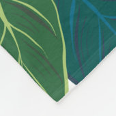 シームレスな柑橘類。手描きヴィンテージ フリースブランケット (角)