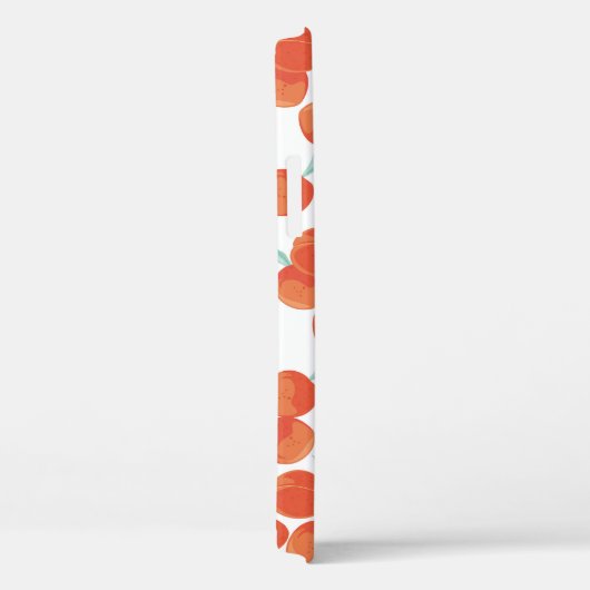 シームレスな桃の果実、夏のパターン。 Case-Mate iPhoneケース (裏面 / 右)