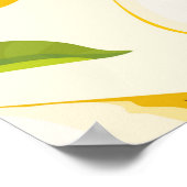 シームレスな梨のパターン。実違う全体に梨をつける ポスター (角)